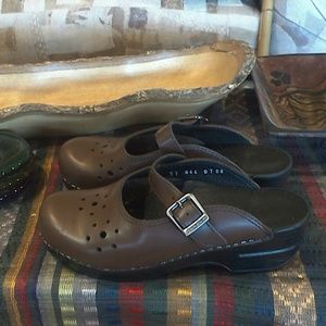 Dansko Leather Clogs